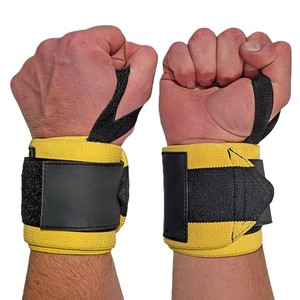 High Quality Professional Heavy Duty Thumb Loop 18" Elastic Weight Lifting Gym Weightlifting Wrist Wraps - Product Image 1