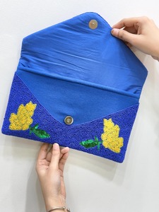 Bolso de mano de diseñador floral hecho a mano con cuentas bolso de noche personalizado bolso de boda bolso de fiesta de lujo regalo de moda nupcial al por mayor - Product Image 2