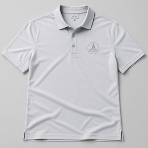 <b>Mens</b> <b>White</b> Performance <b>Polo</b> Shirt Custom Logo Short Sleeve Golf Tennis Sportswear Breathable Athletic Uniform - Product Image 3