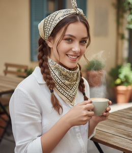 Pañuelo de algodón con estampado de bloques, pañuelo de playa, pañuelo bohemio para la cabeza, pañuelo indio estampado a mano para el cuello y el cabello, pañuelo ligero de verano, regalo para mujer - Product Image 4