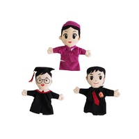 Marioneta de Mano Suave para Niños - 14 Marionetas de Profesiones para Niños Pequeños - 10 Pulgadas - 700g por Pieza - 14 Profesiones