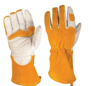 Guantes de Trabajo de Jardinería YEEHO de Cuero Vacuno Duradero Antideslizante de Buena Calidad, 36 cm, Sin Látex, Sin Polvo, Talla L - Product Image 6