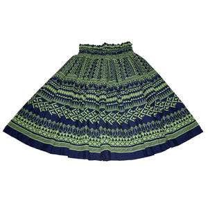 Falda Maxi Bordada con Estampado Floral Tropical Hawaiano para Mujer, Ligera y Fluida, Ideal para Vacaciones de Otoño - Product Image 5