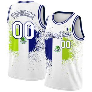 Maillot de basketball unisexe personnalisé directement de l'usine, en maille polyester respirante, avec impression lumineuse et broderie, anti-bactérien - Product Image 6