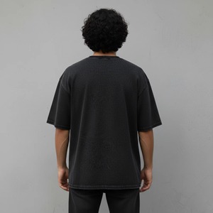 เสื้อยืดโอเวอร์ไซส์แฟชั่นใหม่สำหรับผู้ชาย พิมพ์โลโก้ตามสั่ง คอกลม แขนสั้น ผ้าฝ้าย 100% ไซส์พลัส สไตล์ฮิปฮอป - Product Image 6