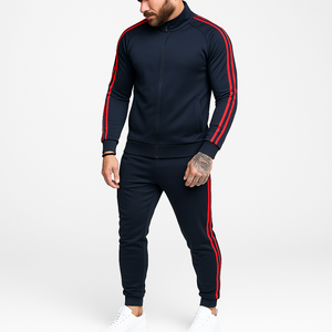 Conjuntos Deportivos de Dos Piezas para Hombre, 100% Algodón de Alta Calidad, Trajes Deportivos Lisos Casuales con Etiqueta Privada para Verano - Product Image 1