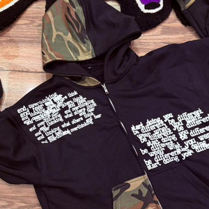 เสื้อฮู้ดดี้ผ้าฝ้ายเฟรนช์เทอร์รี่ทรงปกติสำหรับฤดูหนาว พิมพ์ลายสกรีน สำหรับผู้ชาย ออกแบบเองได้ สไตล์สตรีทแวร์ ผ้าฝ้าย 100% ใส่สบายๆ - Product Image 5