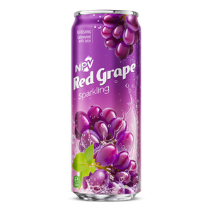 Purée gazeuse aromatisée au raisin rouge NPV, faible en gras, en canette de 330 ml, prête à boire - Product Image 1