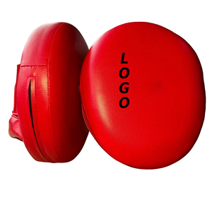 Mitaines d'entraînement légères et imperméables en microfibre rouge avec fermeture à lacets pour arts martiaux adultes, entraînement de combat, logo personnalisable - Product Image 1
