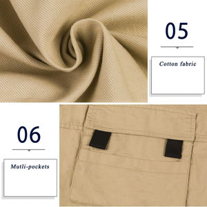 Pantalones cortos tácticos de algodón para hombre con cremallera, informales, deportivos, para senderismo, pesca, ropa de calle, servicio OEM disponible - Product Image 5