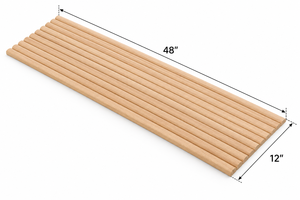 Panneau Tambour en Bois Massif Flexible pour Armoire de Cuisine Design Minimaliste Panneau Flexible en Bois Massif - Product Image 2
