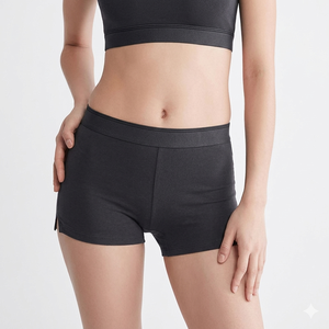 Braguitas de Bikini de Cintura Media para Mujer, Sólidas, Suaves, Cómodas, Tejidas, Transpirables, de Secado Rápido, de Algodón, para Uso Diario, OEM ODM - Product Image 1