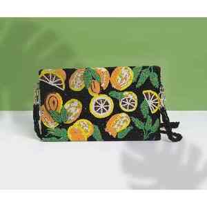 Bolso de Mano Artesanal de Lujo Tradicional Indio con Cuentas de Vidrio y Asa de Baguette, Multicolor, Casual, Duradero, Bolso Tote Artesanal Promocional - Product Image 4