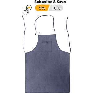 Paquet de 12 tabliers de poche à bavette en jean 14 oz 28x36 pouces uniforme bleu réutilisable pour hommes femmes bar uniforme de restaurant léger - Product Image 2