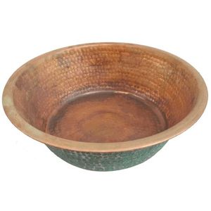 Heavy Duty Handmade Copper Pedicure Bowl For Foot Spa Therapy With Hammered Texture And <b>Long</b> Lasting Quality - Product Image 1