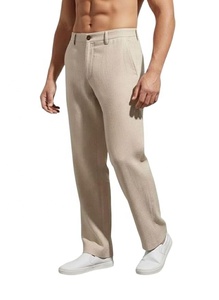 Pantalons décontractés pour hommes | Pantalon droit coupe classique pour homme | Pantalons confortables et élégants pour hommes | Chinos en tissu doux pour tous les jours - Product Image 2