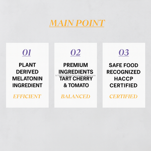 เมลาโทนินจากพืชและสารสกัดเชอร์รี่ทาร์ท ยาเม็ดสมุนไพรธรรมชาติ 60 เม็ด สำหรับผู้ใหญ่ทุกเพศ เพื่อความงาม สุขภาพ และการดูแลสุขภาพ - Product Image 3