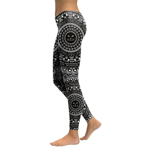 Leggings légers au design unique, taille haute, effet push-up, sans coutures, style décontracté, service de sublimation OEM/ODM, legging pour femmes - Product Image 2