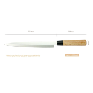 Cuchillo Yanagiba Profesional Japonés LEGACY BLADES para Sashimi, Hecho a Mano, Acero con Alto Contenido de Carbono, Cuchillo para Filetear Sushi, 8-9.9 Pulgadas, Acabado Pulido - Product Image 2