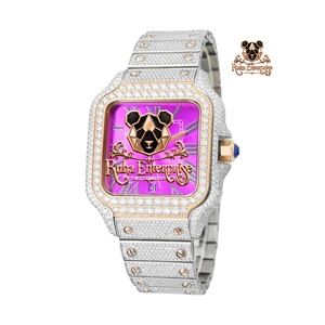Premium Quartz Jewelry <b>Watch</b> with Detailed Stone Placement, Refined Steel Housing and Metal Link Band. - Product Image 2