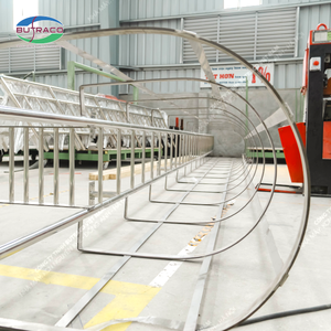 Stainless <b>steel</b> <b>railings</b> are precision machined on a modern production line, ensuring uniform quality - Product Image 4