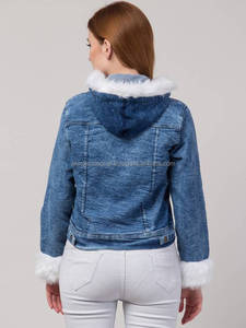 Chaqueta vaquera de algodón para mujer, abrigo personalizado de alta calidad, chaqueta de manga larga de estilo nuevo, venta al por mayor - Product Image 5