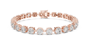 Pulsera de tenis solitaria redonda Duet Radiance - Product Image 4