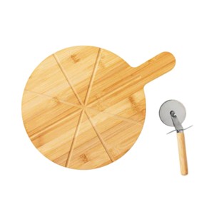 Tablas de Cortar Redondas de Diseño Elegante, Tabla de Cortar de Madera de la Mejor Calidad, Plato para Pizza, Tabla Redonda de Madera para Pizza para Uso en Restaurantes - Product Image 3