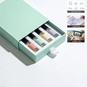 Hot Sell Magnetic <b>Gift</b> Paper <b>Box</b> Custom Design 10Ml <b>Small</b> Perfume Sample <b>Box</b> With Insert - Product Image 5
