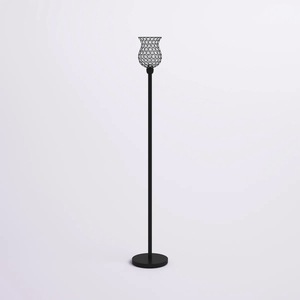 Lámpara de Pie de Metal Dorado de Lujo con Base de Mármol para Vestíbulos de Hotel y Proyectos de Villas - Product Image 6