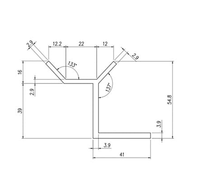 Pince de fixation pour tôle ondulée solaire en aluminium V22 avec coussinet EPDM et attaches pour système de montage sur toit métallique