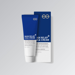 Crème coréenne K-Beauty Ianae Cosmetics Mask Relief Cica Cream 50ml Fabriquée en Corée, lotion pour le visage à la centella asiatica - Product Image 5