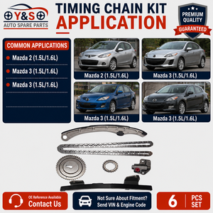 Полный комплект цепи ГРМ OE ZJ01-12-201 для Changan Mazda <span class=keywords><strong>2</strong></span>, Mazda 3 2007-2013, двигатели 1.5L, 1.6L Z6V L4, для капитального ремонта и замены - Product Image 3