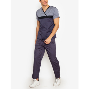 Tenues médicales professionnelles pour hommes : ensembles de blouses et pantalons d'hôpital, uniformes d'infirmiers pour le travail et tenues de bloc opératoire – Direct Usine - Product Image 2