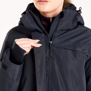 Equestrian Horse <b>Coat</b> Quick Dry 300gsm Dry Microfibre Sherpa Fleece <b>Lined</b> black long <b>coat</b> - Product Image 1