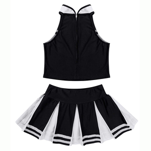 Vêtements pour équipe de cheerleading, matière hautement élastique, coupe confortable, prêts pour la scène, adaptés aux routines énergiques et aux cascades. - Product Image 3
