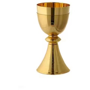 Cáliz Religioso Premium de Latón, Recipiente Sagrado para la Sagrada Comunión - Product Image 2