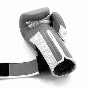 Gants de boxe en cuir imperméables avec rembourrage renforcé, sangle de poignet réglable, fermeture auto-agrippante pour l'entraînement, le sparring et le MMA - Product Image 4