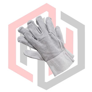 Guantes de Soldadura de Cuero Dividido con Costuras Resistentes al Fuego, al Calor, Antiestáticos, Transpirables, Longitud Personalizable - Product Image 4