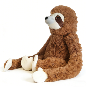 Peluche de Perezoso Personalizado, Extra Grande, Color Marrón, Brazos Largos, Realista, con Patas Suaves Color Crema - Product Image 3