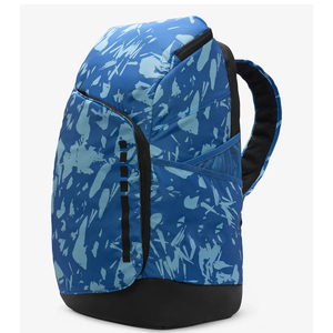 Sac à dos en nylon camouflage bleu, capacité 30-40L, avec poches latérales pour activités de plein air - Product Image 5