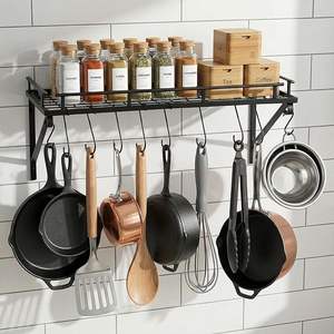 Solitude Heavy Duty Carbon Steel Over Door Hanger for Cloths, Drill Free Door Hanging <b>Hooks</b> for Bathroom, Bedroom, Kitchen | - Product Image 1