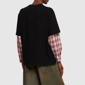 เสื้อยืดผู้ชายแบบสองชั้น ทนทานสูง พิมพ์โลโก้ตามสั่ง คอกลม แขนสั้น ผ้าฝ้าย 100% เนื้อผ้าวอร์สเตด แห้งเร็ว - Product Image 6