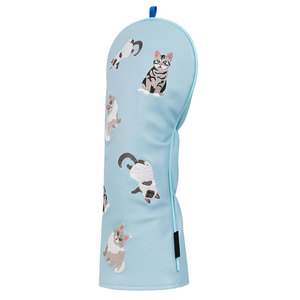 Housses de tête de club de golf en cuir imperméables, nouvelle collection 2026, légères, pour bois de fairway et hybrides, ensemble de housses de couleur unie - Product Image 2