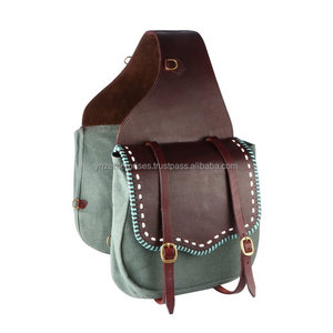 Sac de selle personnalisable en cuir véritable de haute qualité Y&Z, fait à la main, pour l'équitation western, le saut d'obstacles, durable - Product Image 1