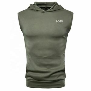 Custom Logo <b>Men's</b> <b>Sleeveless</b> Hoodie Adjustable Hot Selling New Arrival Wholesale Designer New Design <b>Men's</b> <b>Sleeveless</b> Hoodie - Product Image 6