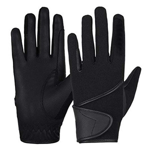 Custom Summer Leather Horse Riding <b>Gloves</b> <b>with</b> Hand <b>Grips</b> Non-Slip Breathable Adjustable Wrist Strap Full Finger Design Unisex - Product Image 6