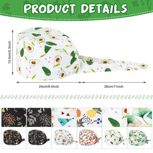 High Quality Unisex Nurse <b>Cap</b> Quick Dry Breathable Customized Logo Worsted Fabric Medical <b>Scrub</b> Hats Button Ponytail Surgical - Product Image 6