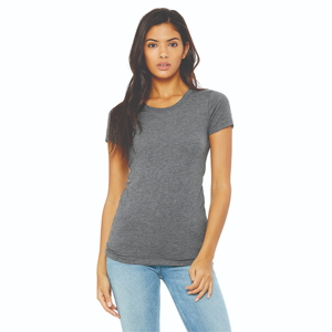 T-shirt à manches courtes en jersey décontracté pour femme, 100% coton peigné et filé en anneau Airlume, 32 Single, 4,2 oz, Asphalt - Product Image 1