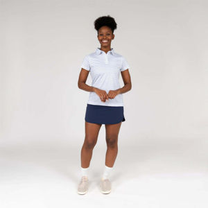 Camiseta Polo a Rayas Cómoda para Mujer, Tejido de Punto Suave y Duradero, Estampado Único para Uso Diario, Precio al por Mayor OEM - Product Image 1